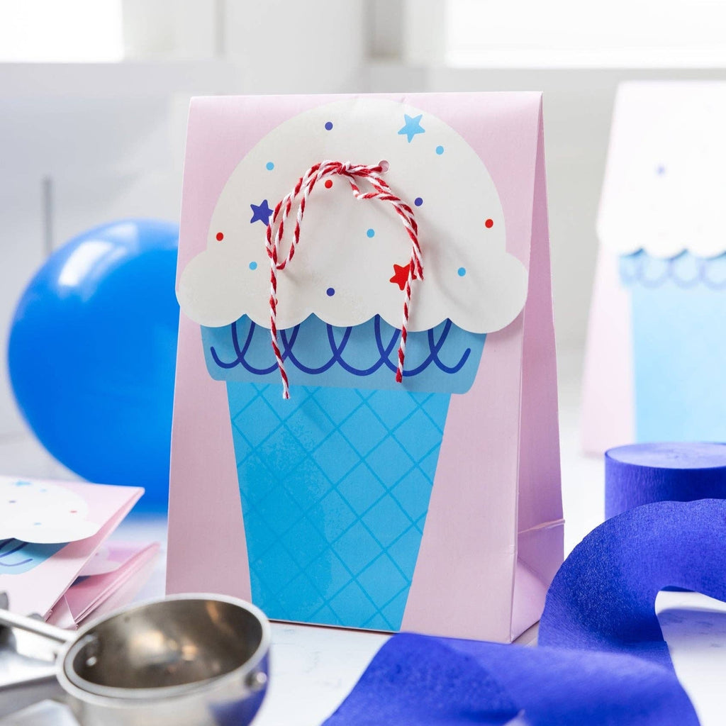 Patriotic Ice Cream Party Favor Bags