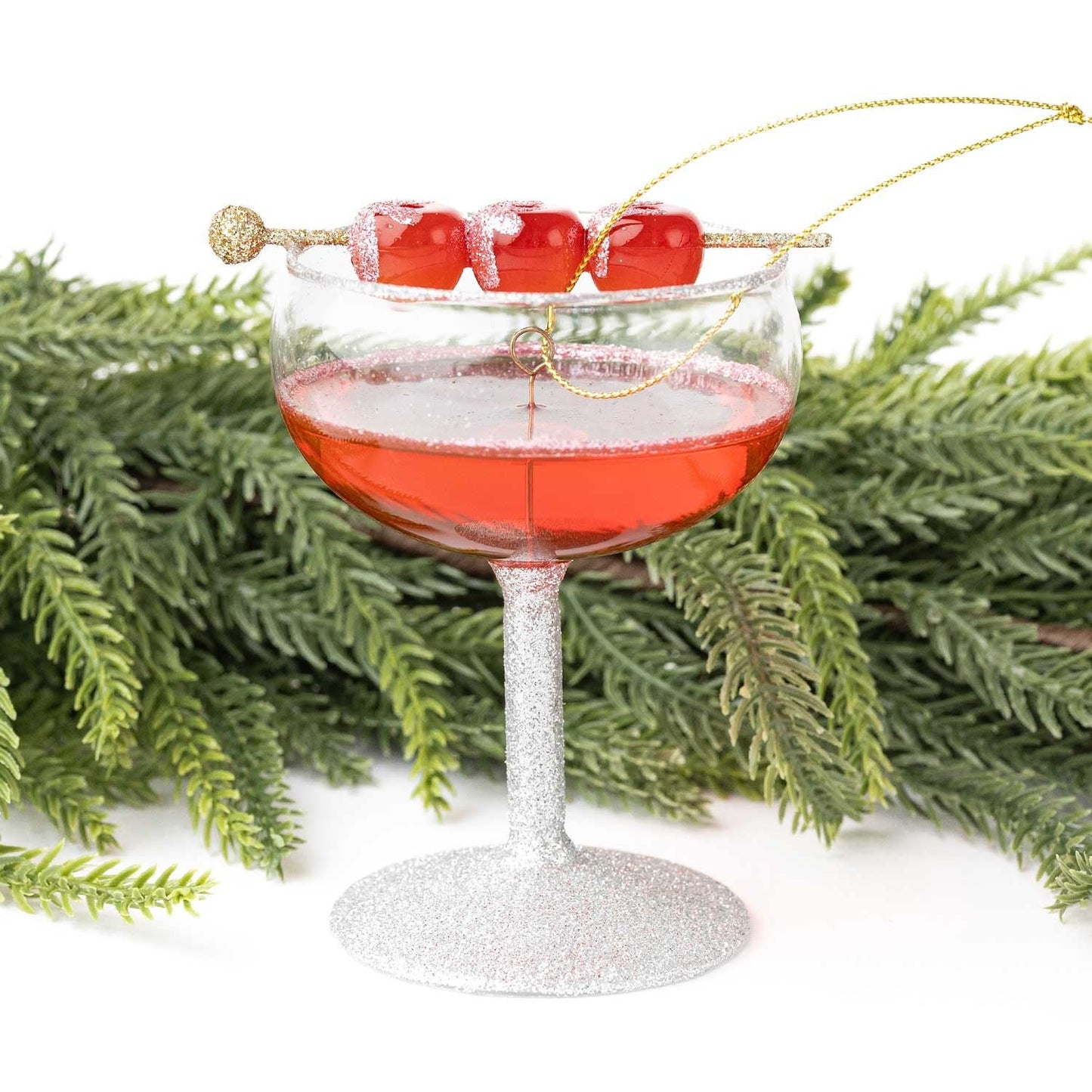 Dirty Shirley Glass Ornament