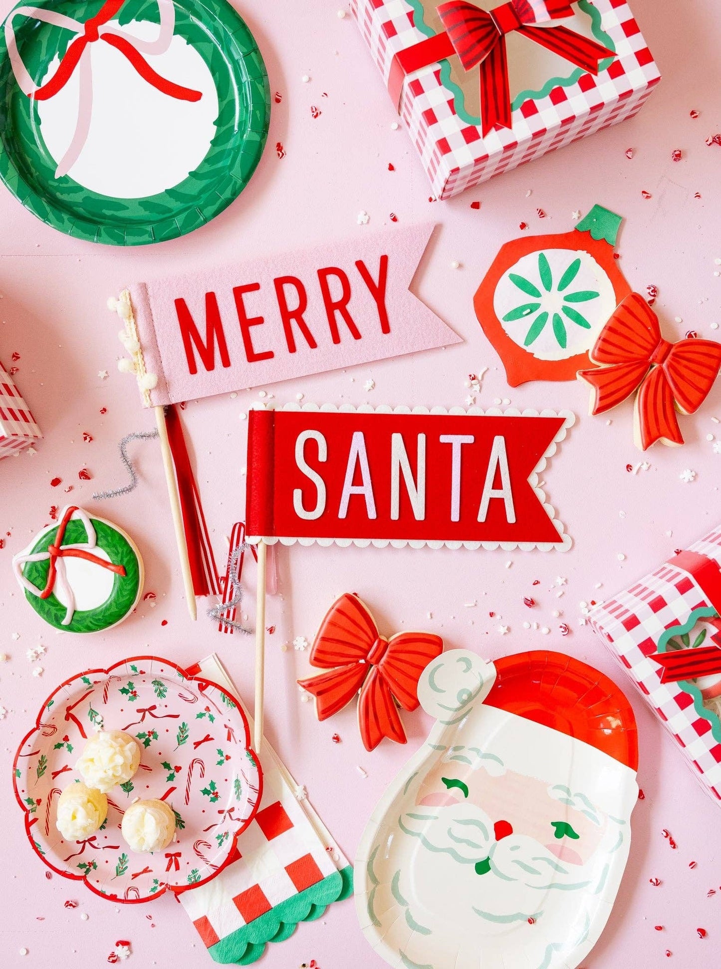 Santa Felt Pennant Set