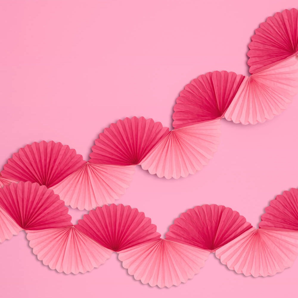 Pink Tissue Fan Banner