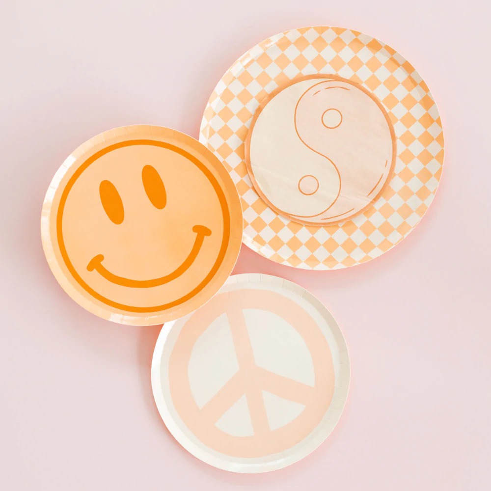 Peace & Love Peace Dessert Plates