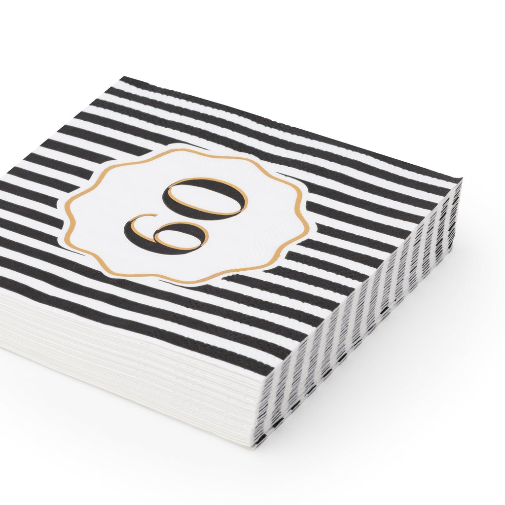 60th Birthday Cocktail Napkins