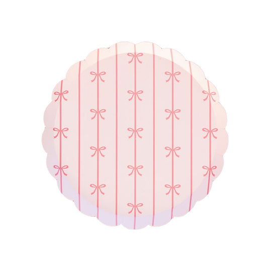Petal Pink Signature Bow Small Plates
