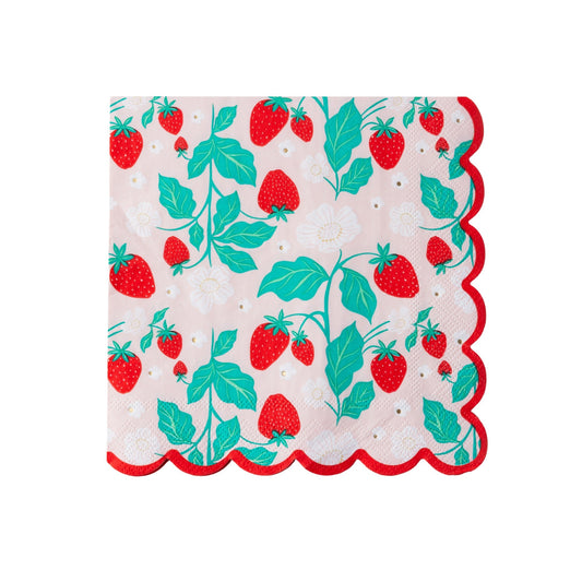 Sweet Strawberry Large Napkins