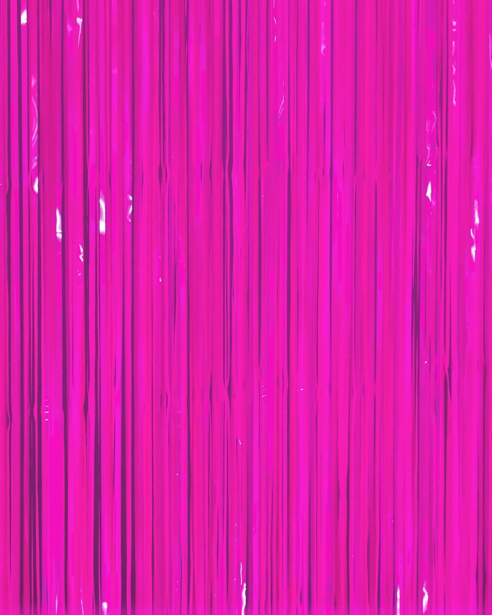 Neon Pink Fringe Curtain Backdrop