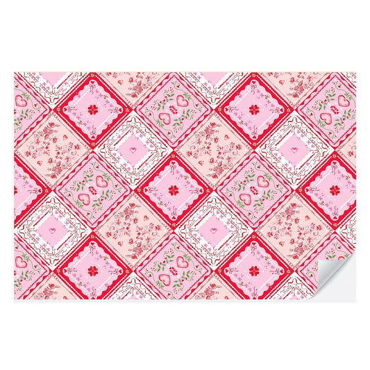 Cupid's Quilt Patchwork Placemat Pad