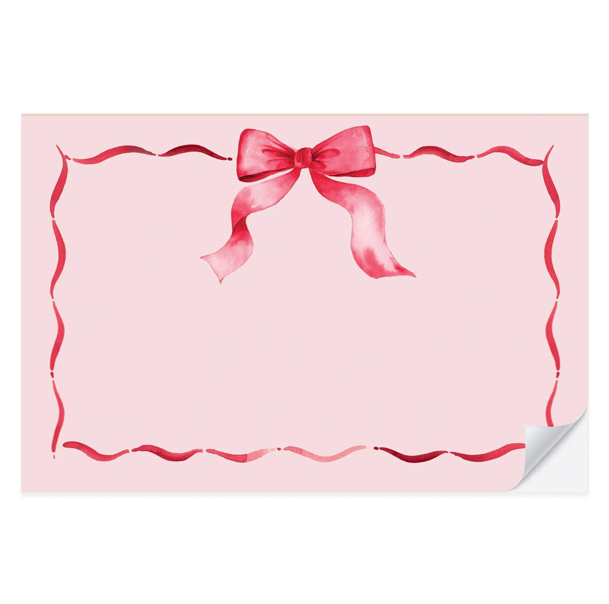 Red Ribbon Paper Placemats