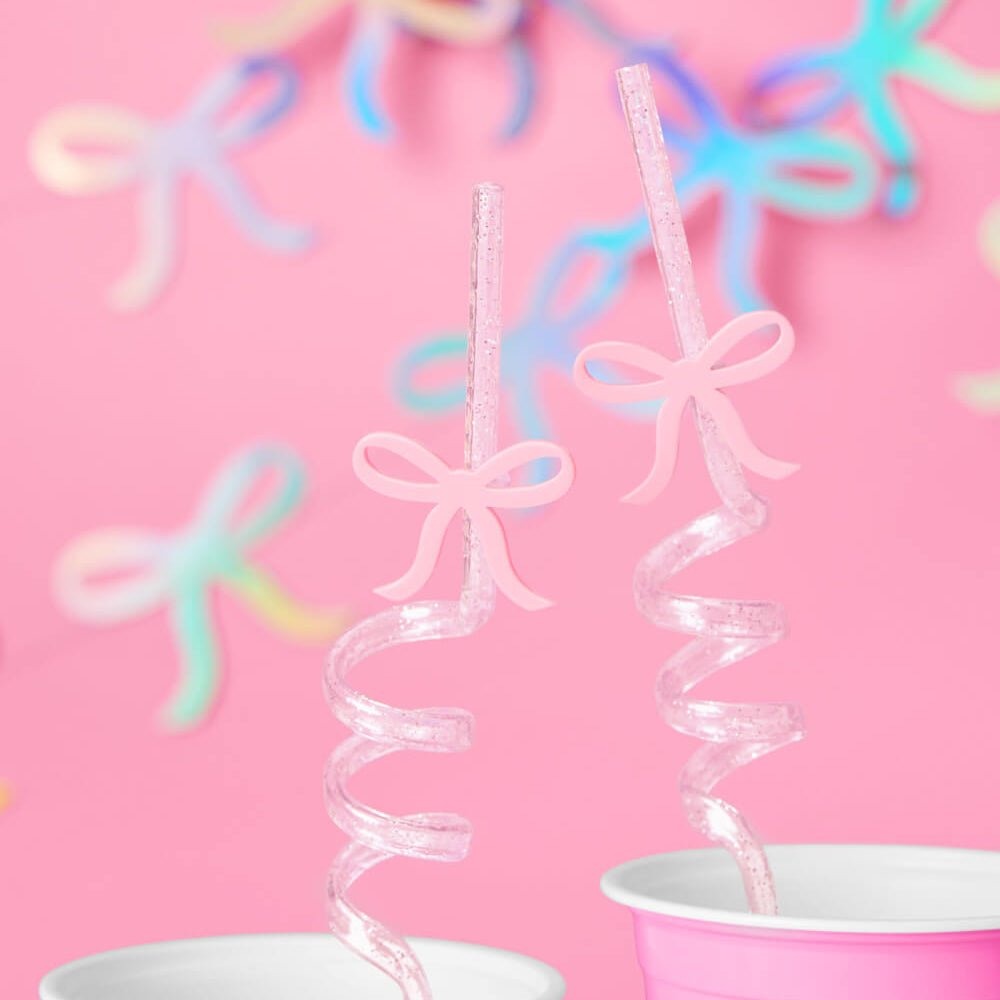 Tying the Knot Bow Straws
