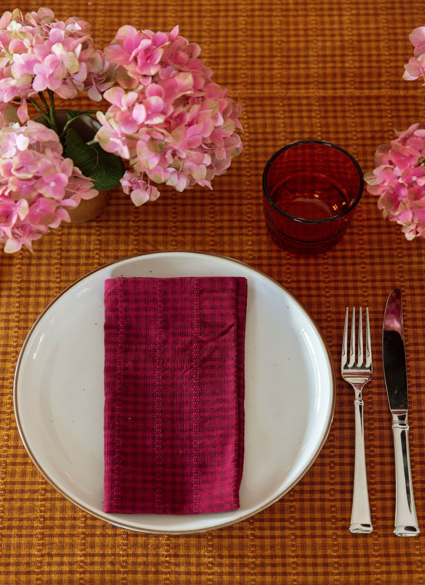 Soho Two Toned Bordeaux Napkins