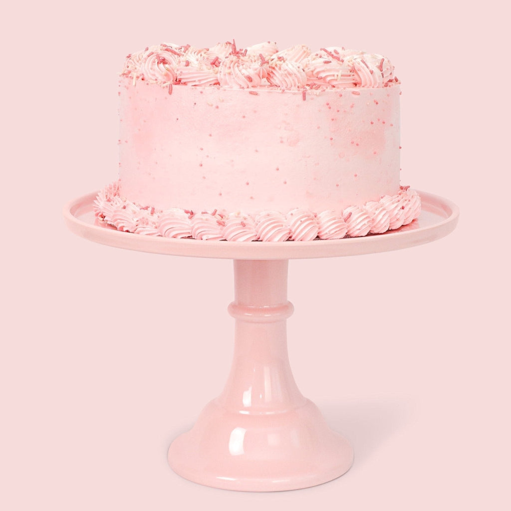 Large Peony Pink Melamine Cake Stand