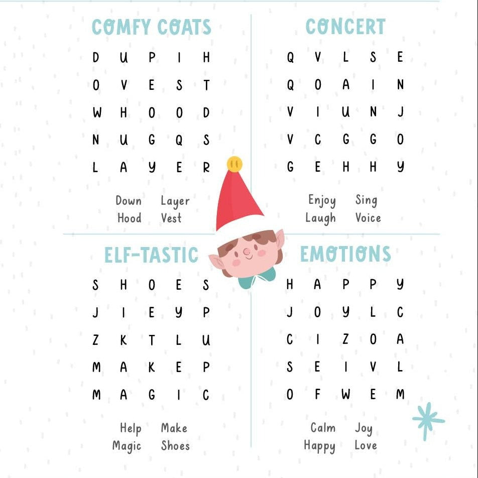 KindKids Winter Magic Word Search for Kids