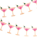 Martini Glass Honeycomb Banner