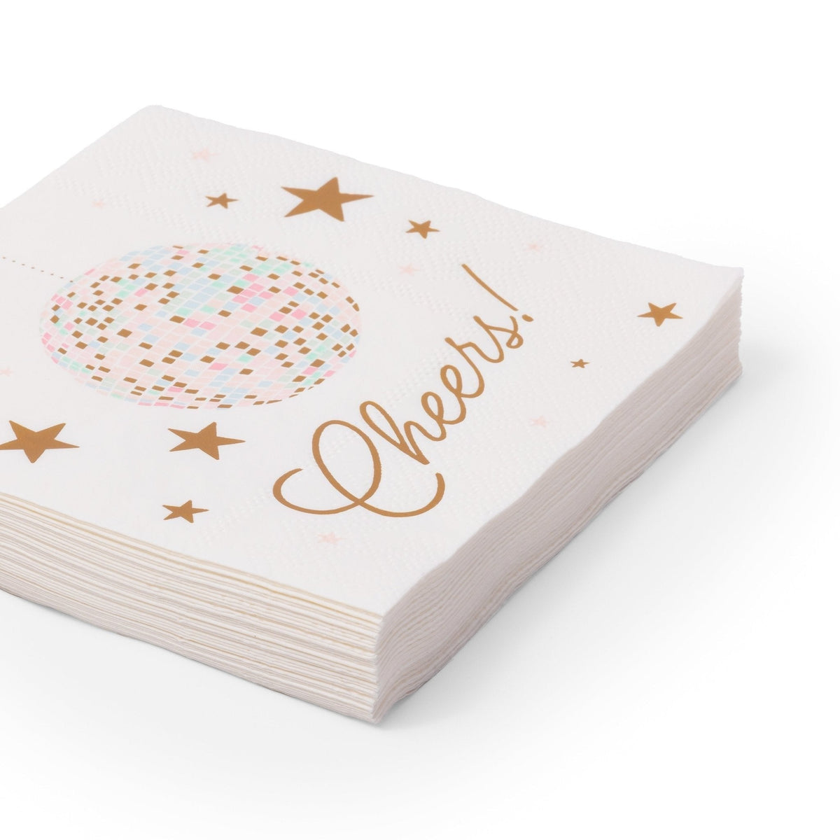 Pink Disco Ball Cocktail Napkins