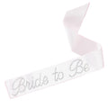 That Bride Sash - white silk + rhinestones