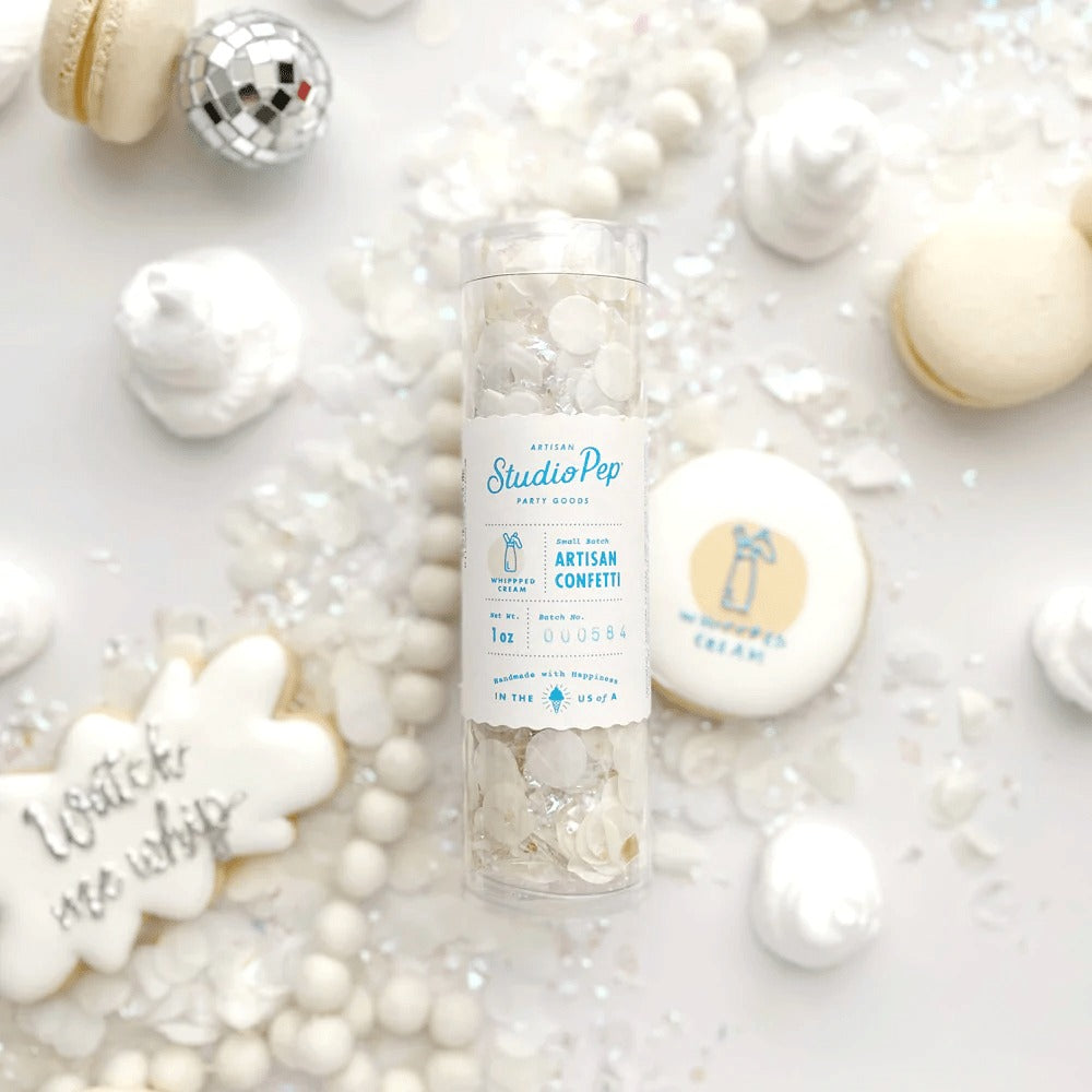 White Whipped Cream Artisan Confetti