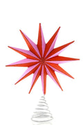 Red Segmented Star Tree Topper by Cody Foster