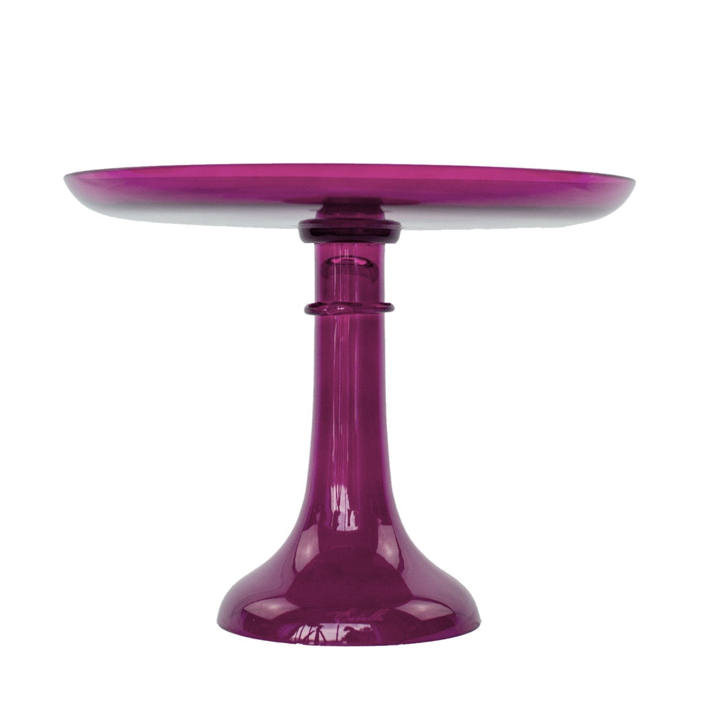 Amethyst Glass Cake Stand