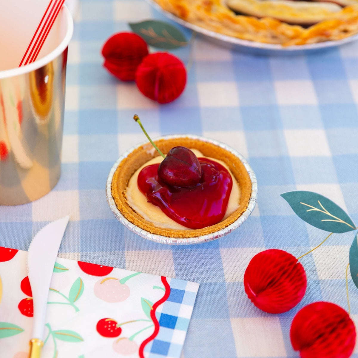 Cherry Honeycomb Garland