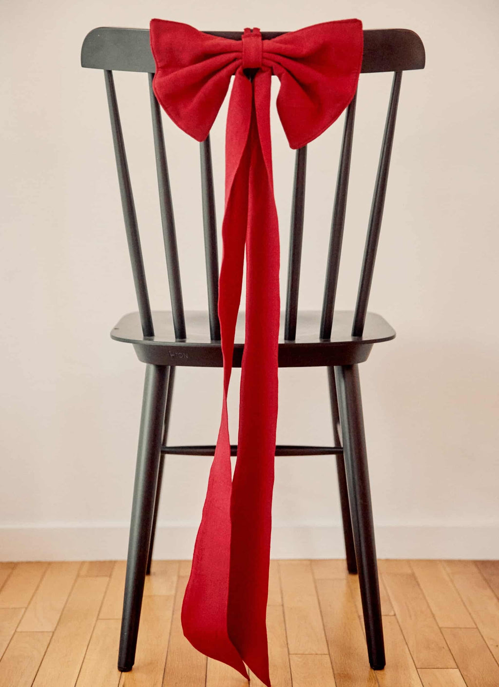 Solid Red Fabric Bow