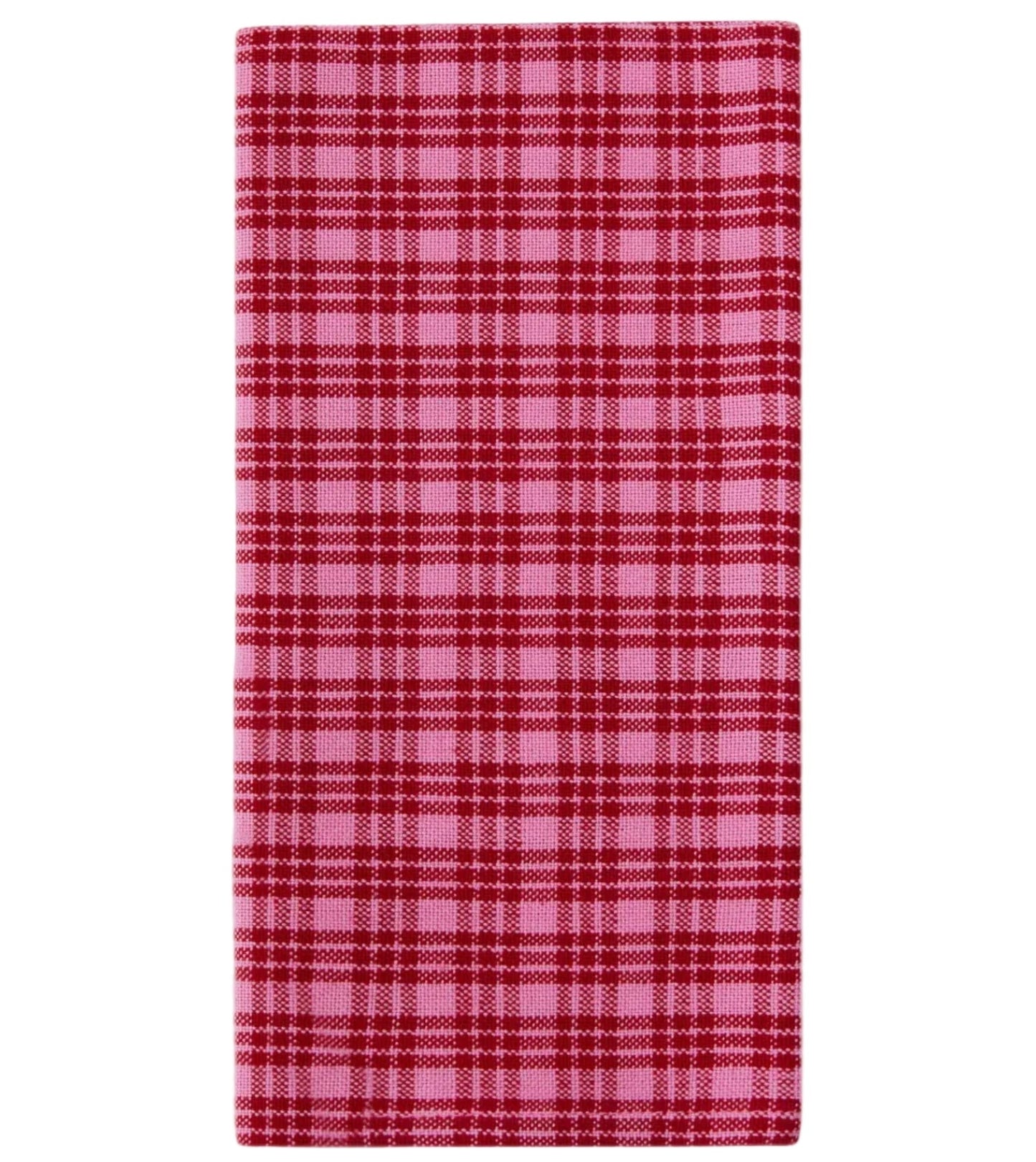 Katherine Plaid Red & Pink Napkins