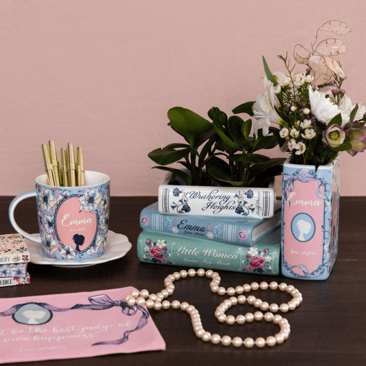 Pastel Classics Stacked Books Planter
