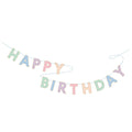 Pastel Happy Birthday Banner
