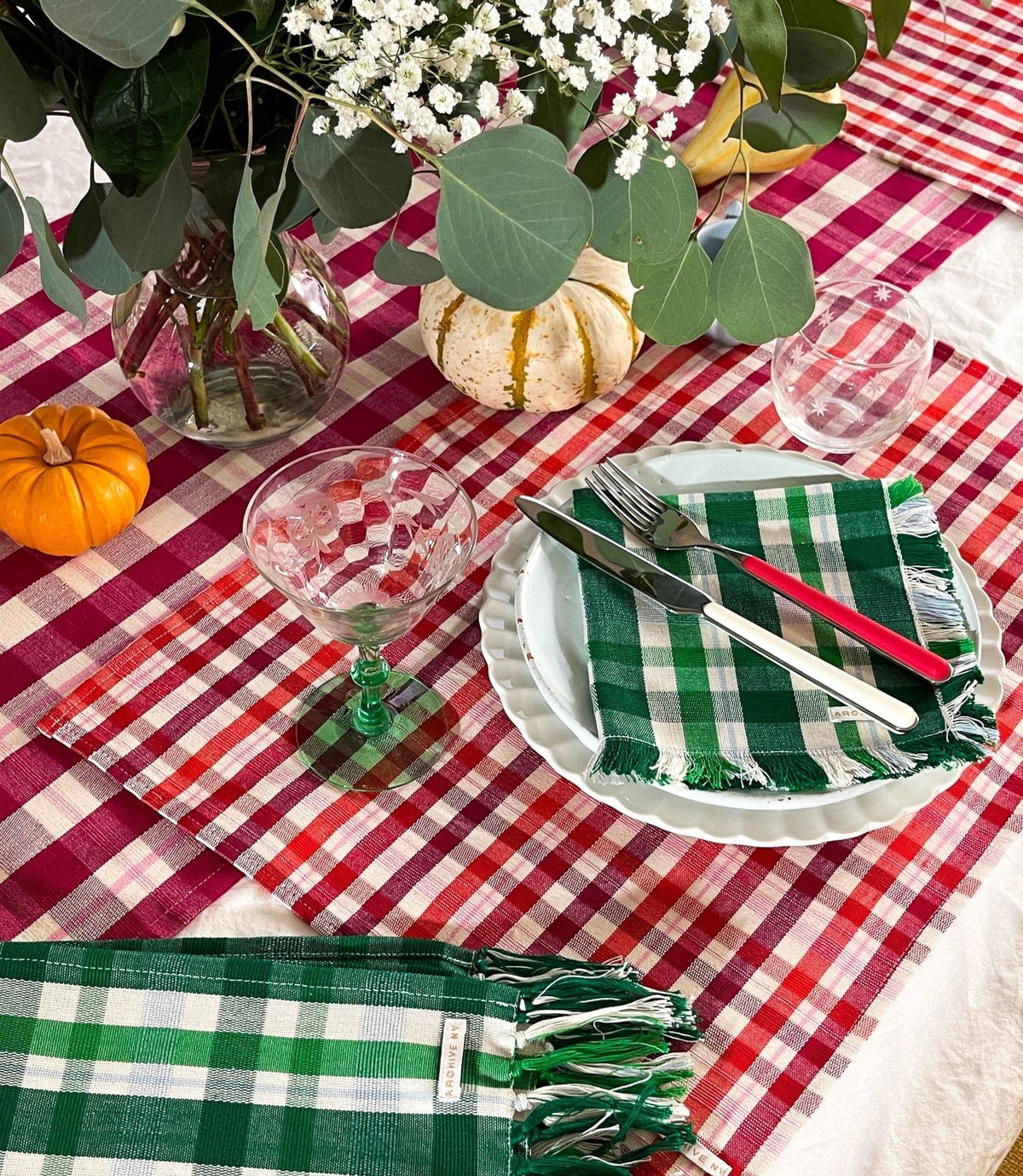 Noel Plaid Placemat Set