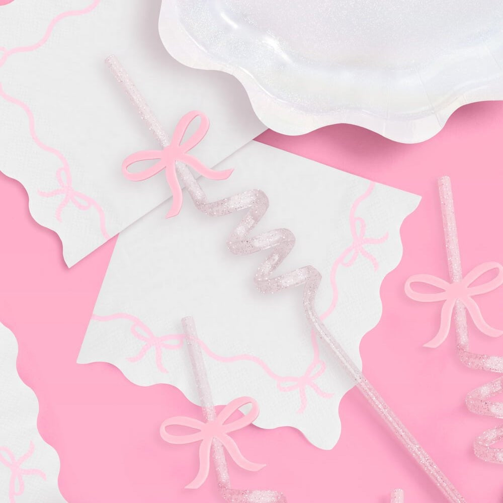 Tying the Knot Bow Straws