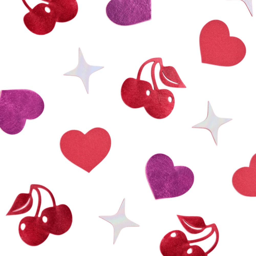 Cherry Heart Confetti
