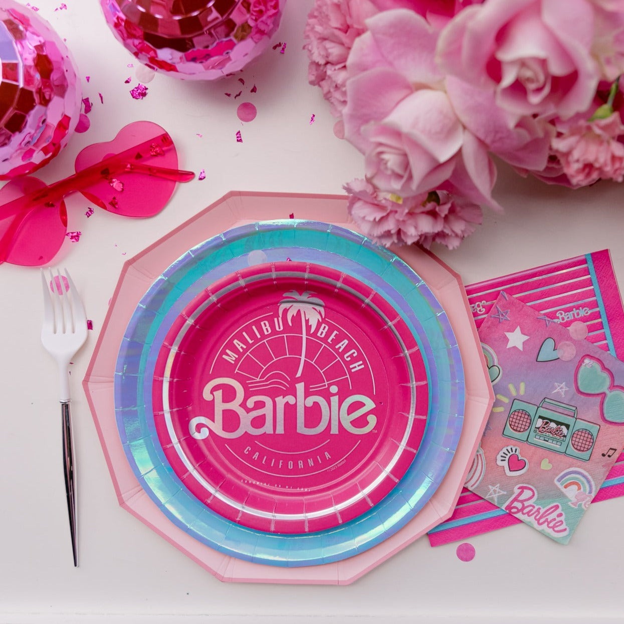 Pink Barbie Lunch Napkins