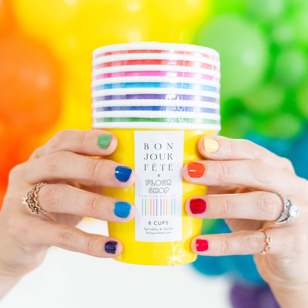 Sprinkles & Smiles Assorted Rainbow Cups