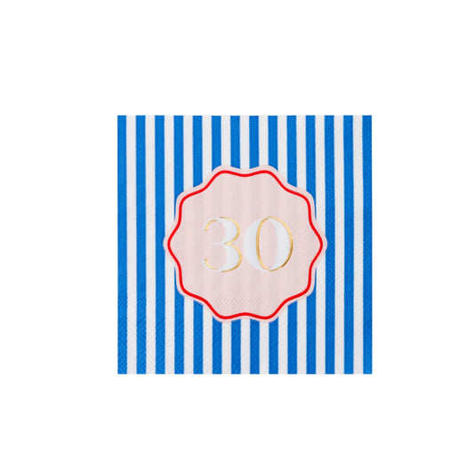 30th Birthday Cocktail Napkins