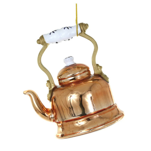Copper Kettle Glass Ornament by Cody Foster