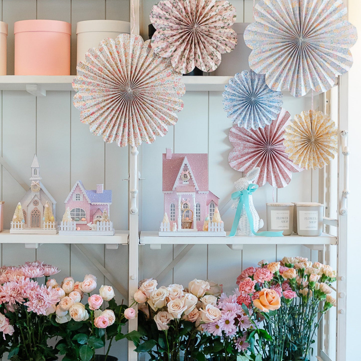 Meri Meri X Liberty Paper Pinwheel Decorations