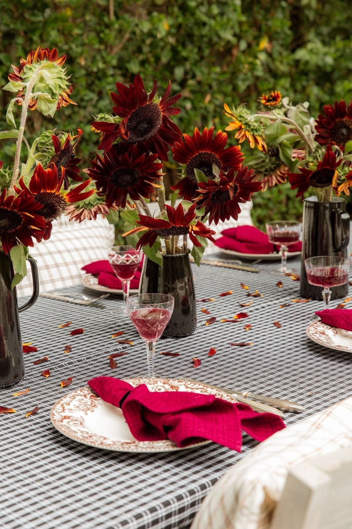 Soho Two Toned Bordeaux Napkins