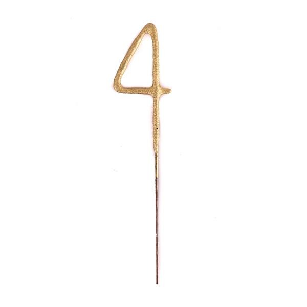 Gold Number Sparklers