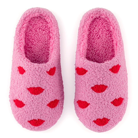 Pink Lips Slippers