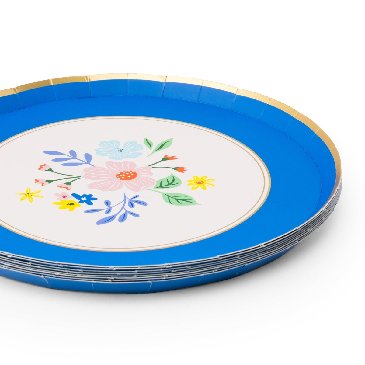 Multicolor Elegant Floral Dessert Plates (multipack)