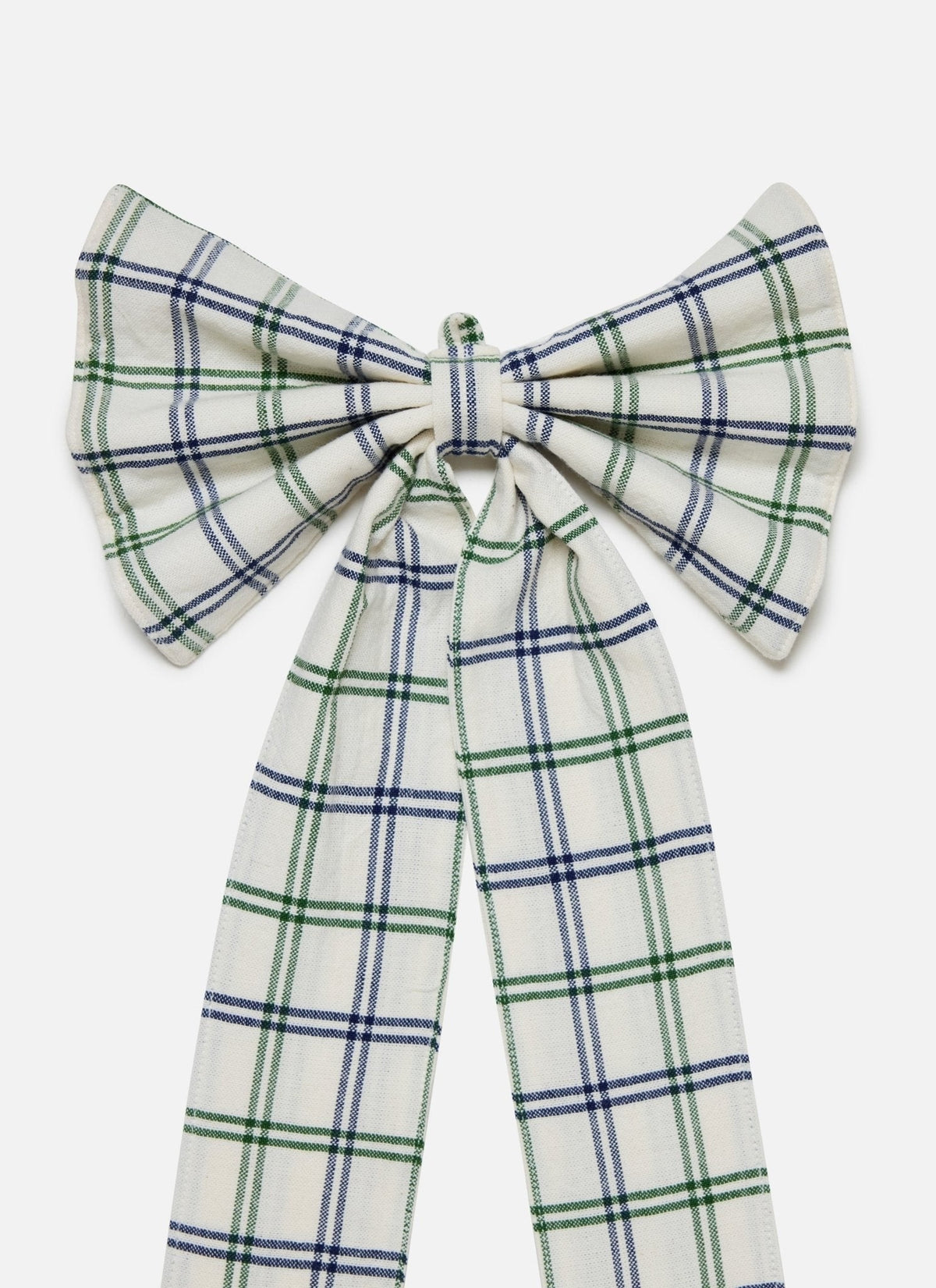 Mayfair Plaid Hunter Fabric Bow