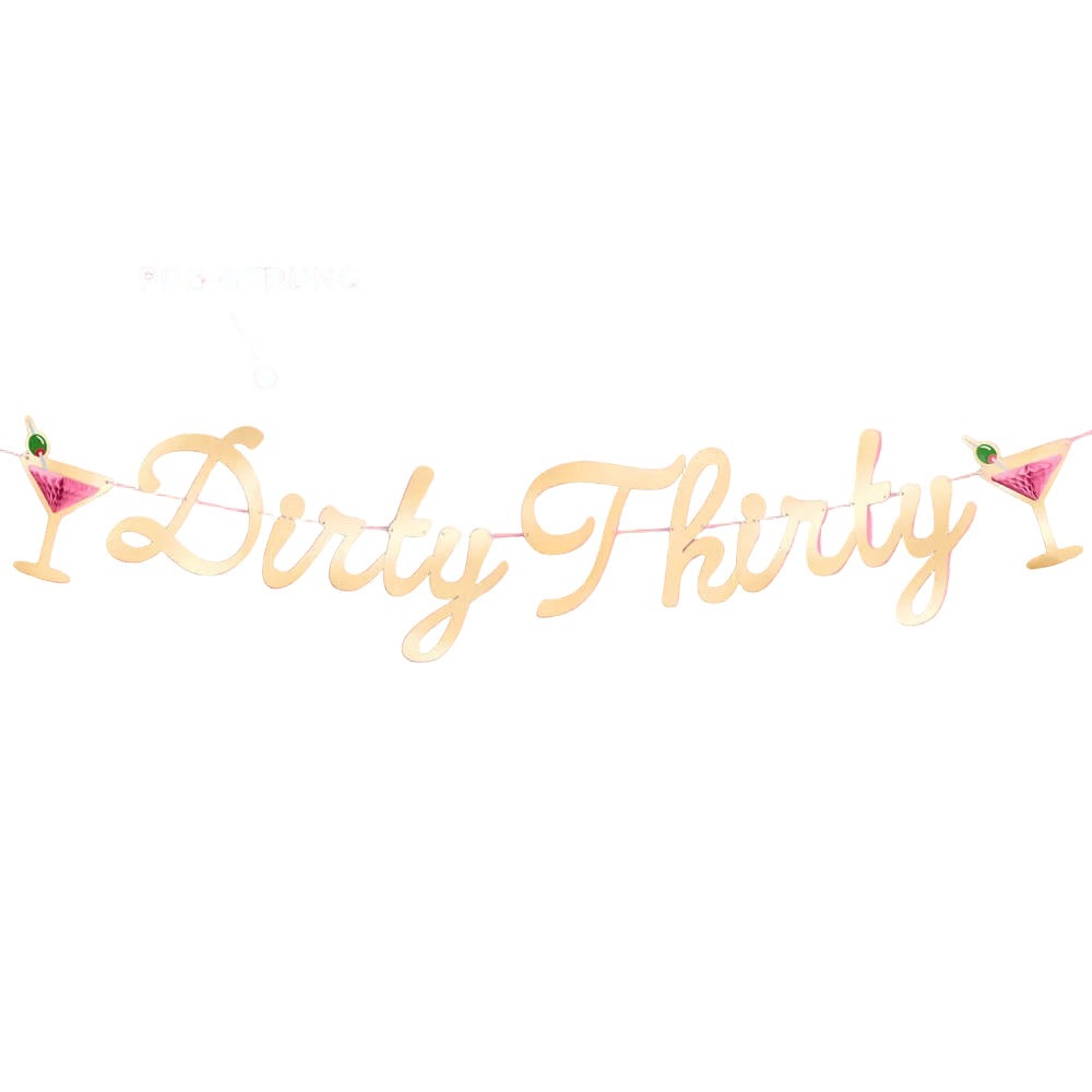 Dirty Thirty Birthday Banner