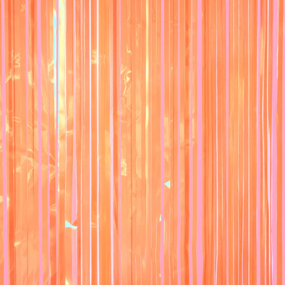 Showgirl Orange Foil Curtains