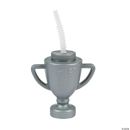 Trophy Tumbler Cup with Straw
