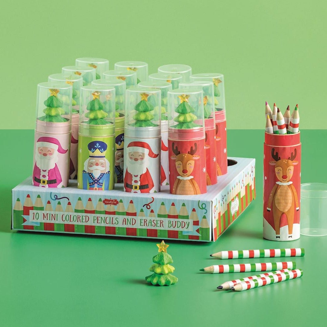 Christmas Pencil & Eraser Set