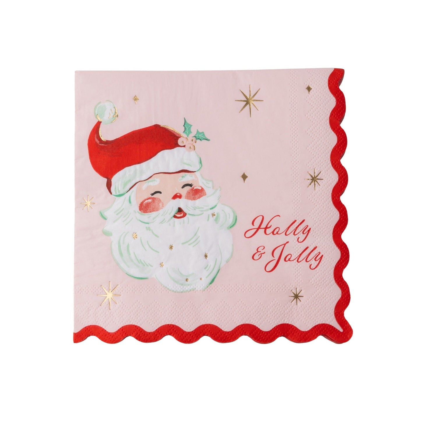 Pink & Red Santa Large Napkins