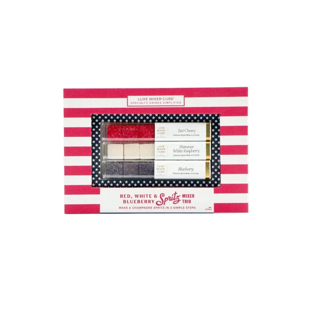 Red White and Blueberry Spritz Mixer Cubes