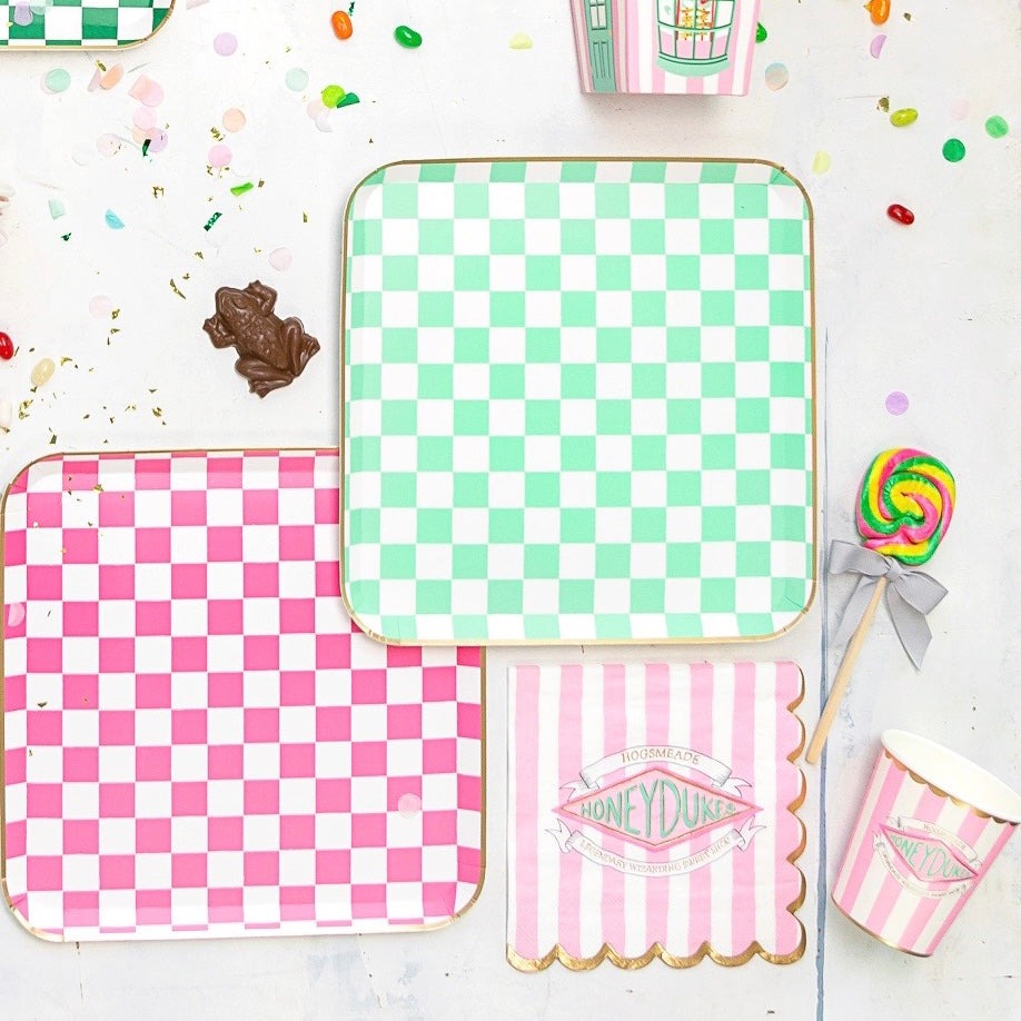 Harry Potter X Bonjour Fete Honeydukes Large Pink Stripe Napkins