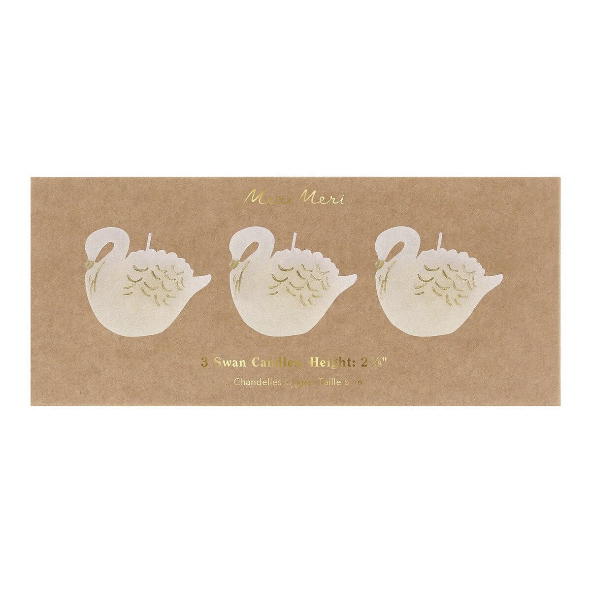 Swan Candles (x 3)