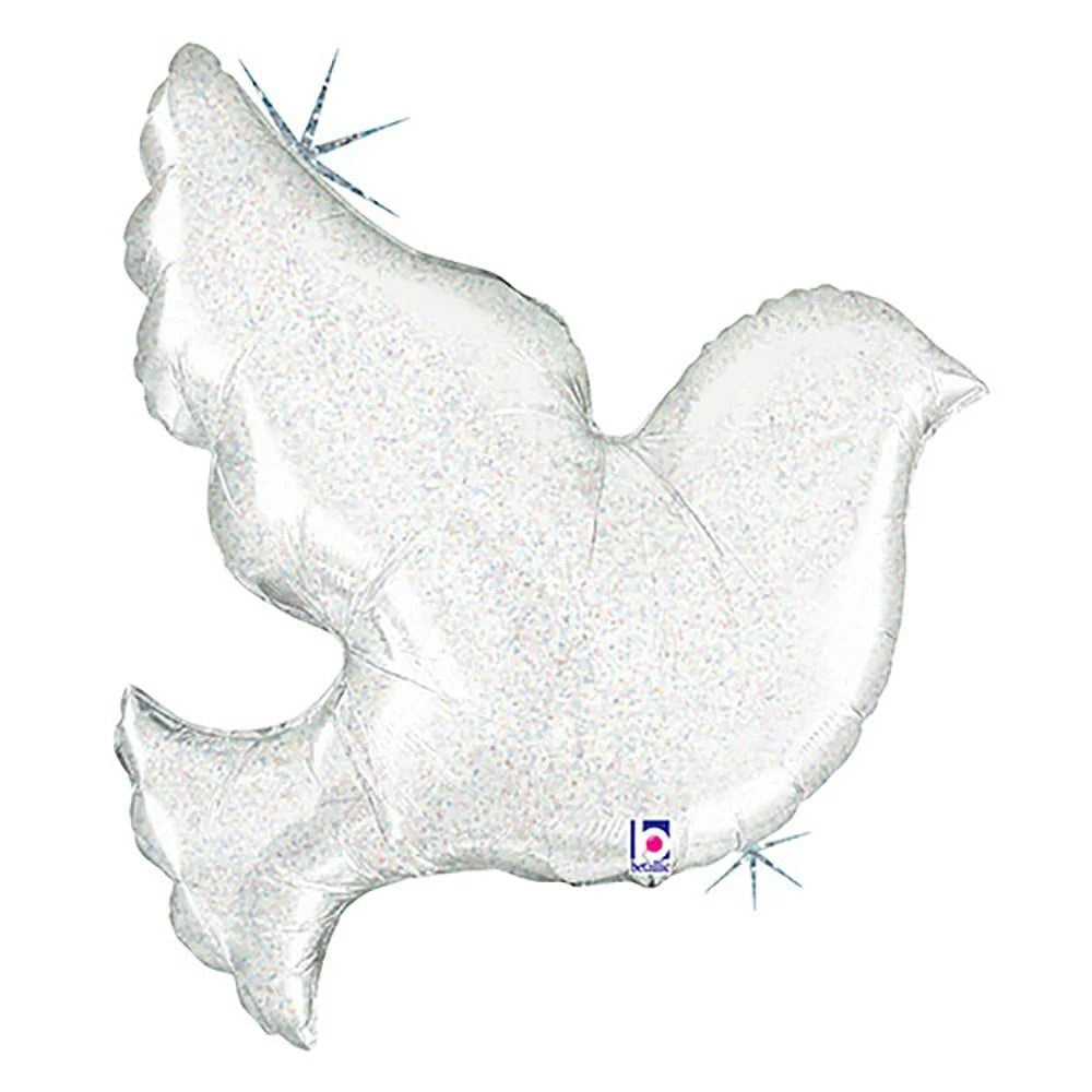 PEARL WHITE DOVE FOIL BALLOON *Last Ones Left*