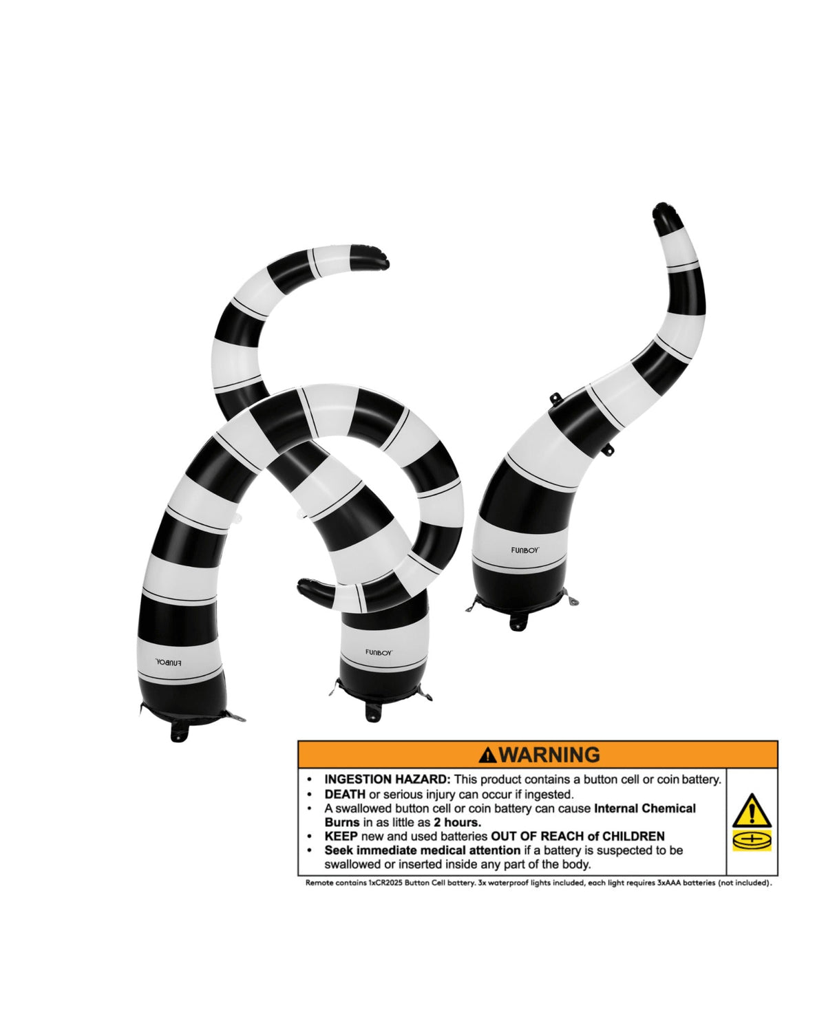Inflatable Halloween Lawn Snakes