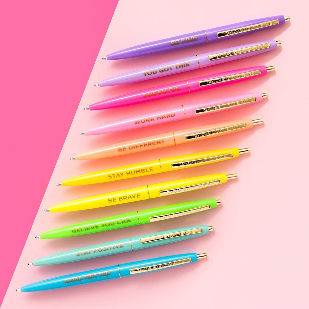 10 Piece Motivational Pen Set